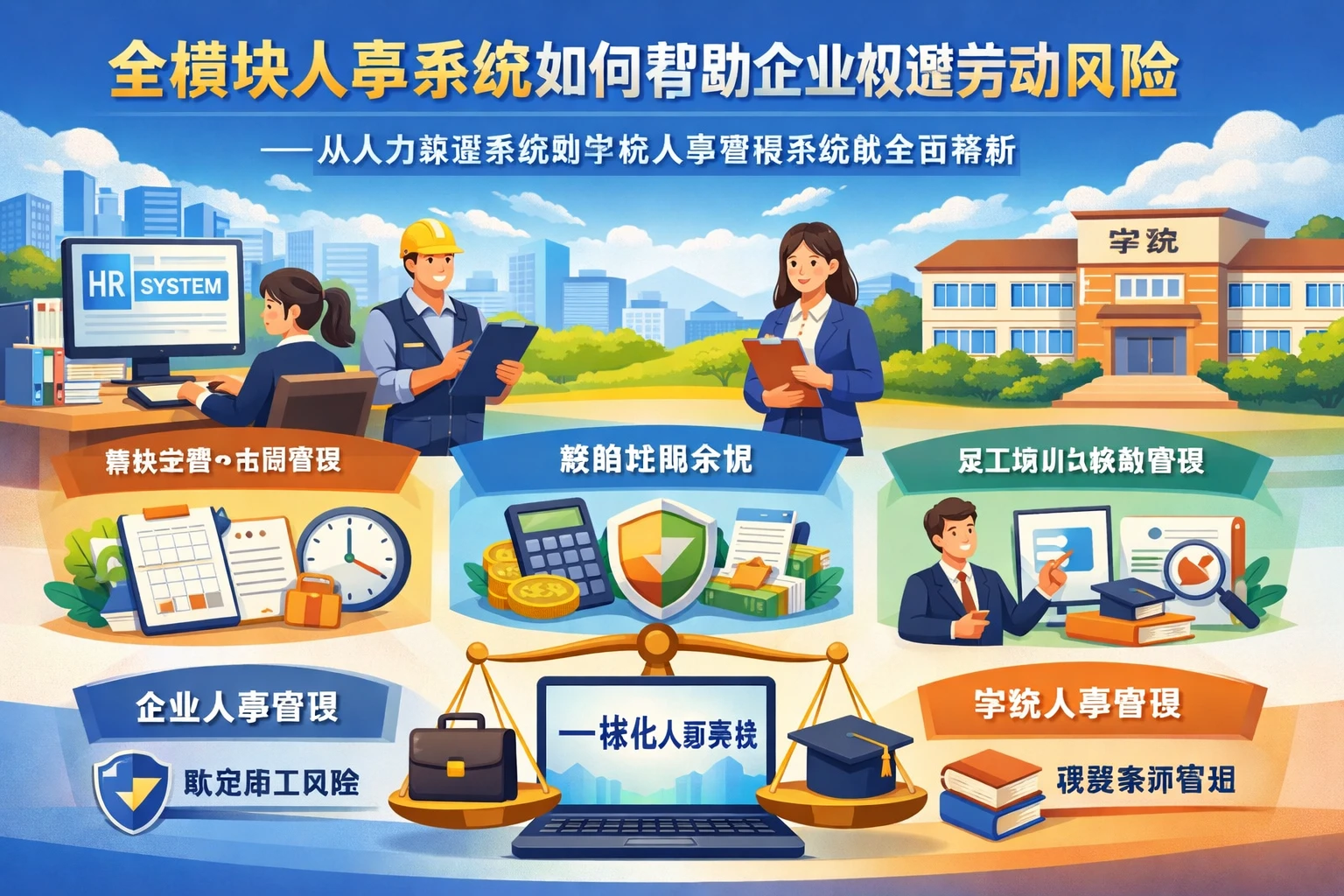 全模块人事系统如何帮助企业规避劳动风险——从人力资源系统到学校人事管理系统的全面解析