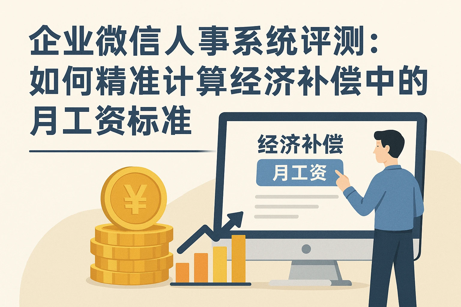 企业微信人事系统评测：如何精准计算经济补偿中的月工资标准