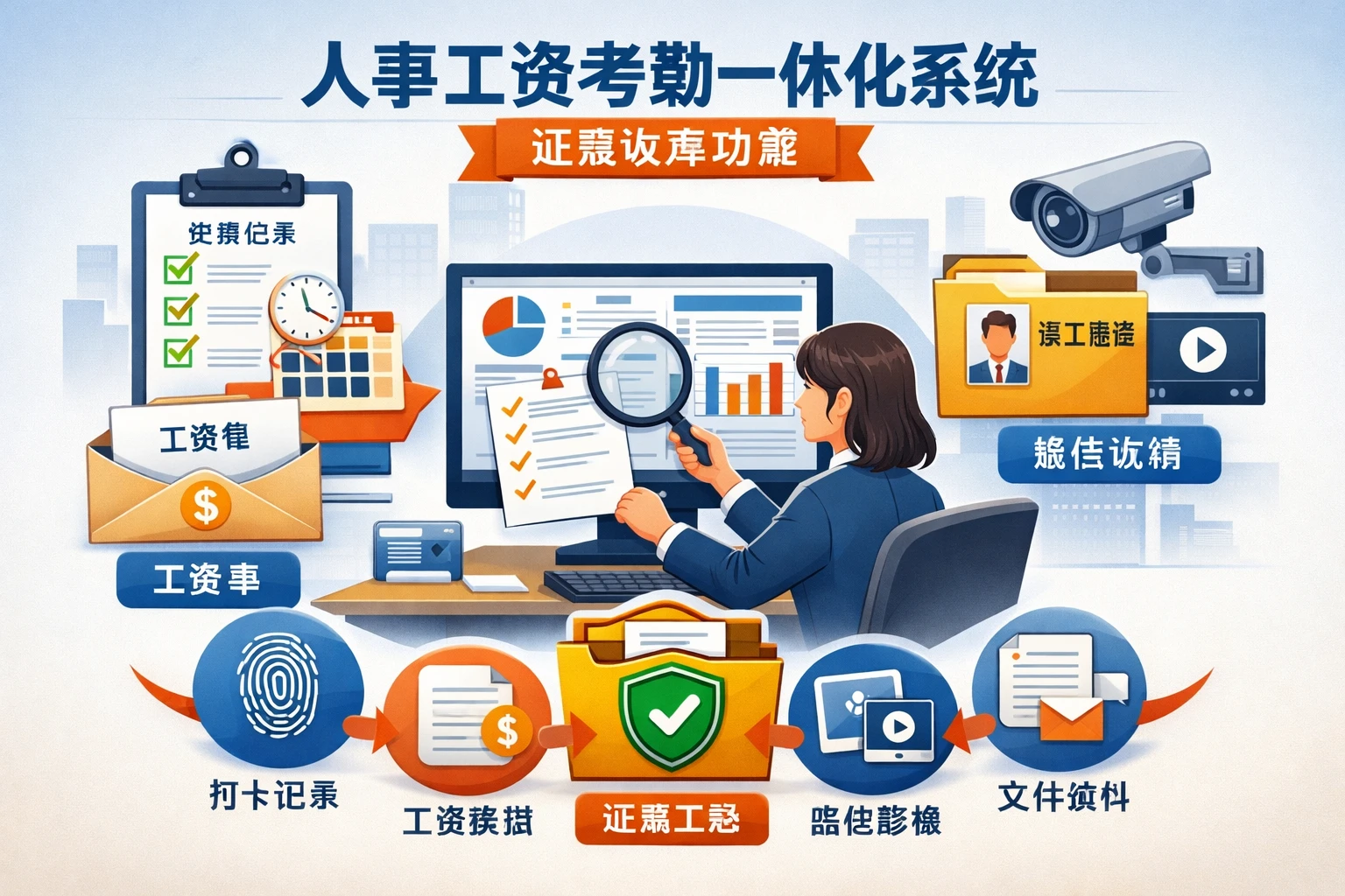 人事工资考勤一体化系统的证据收集功能