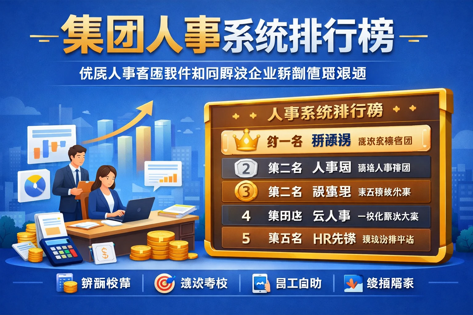 集团人事系统排行榜：优质人事管理软件如何解决企业薪酬管理难题