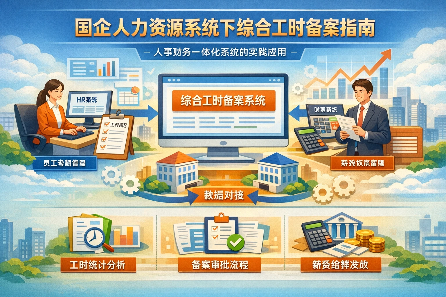 国企人力资源系统下综合工时备案指南：人事财务一体化系统的实践应用