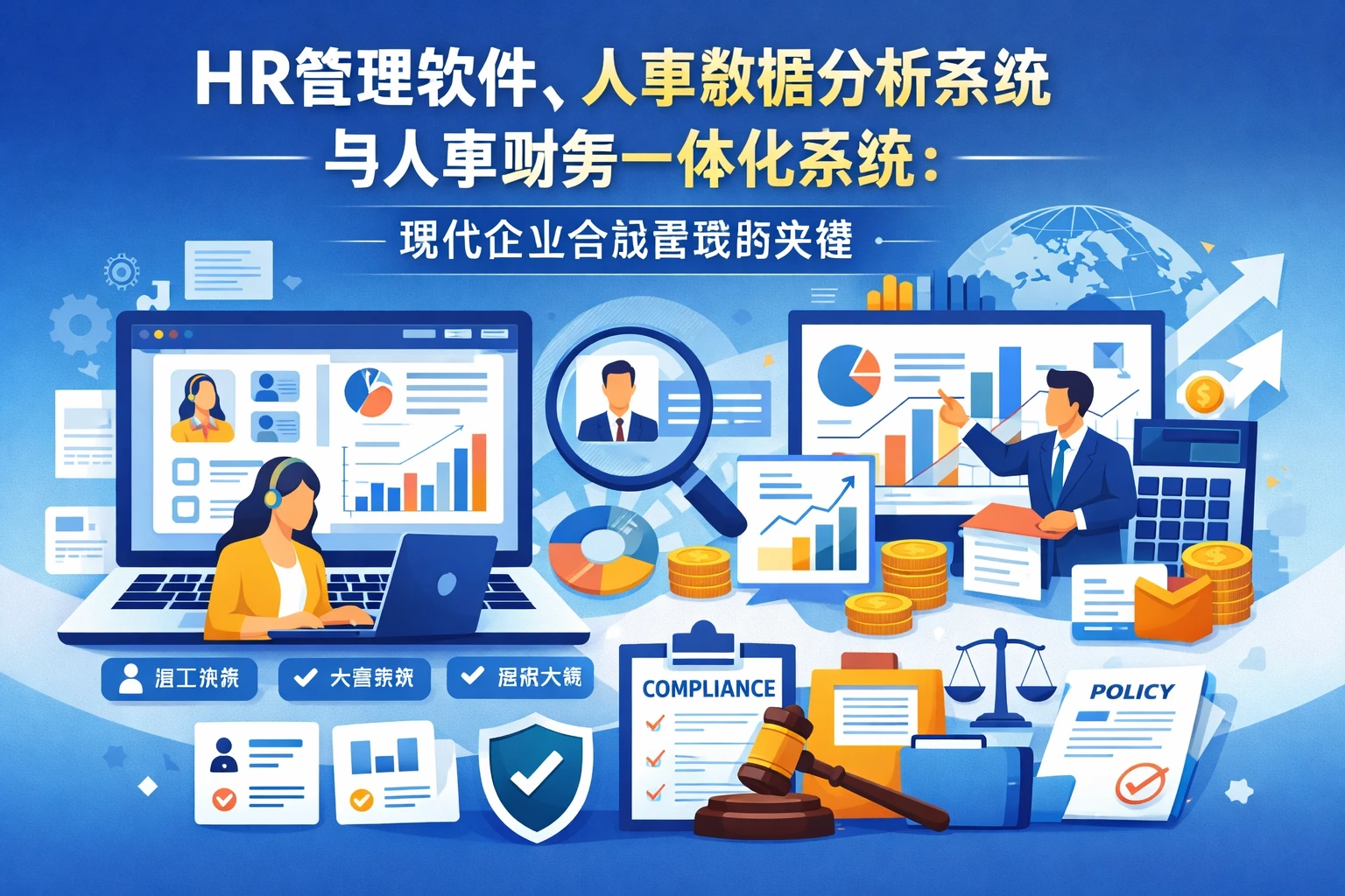 HR管理软件、人事数据分析系统与人事财务一体化系统：现代企业合规管理的关键