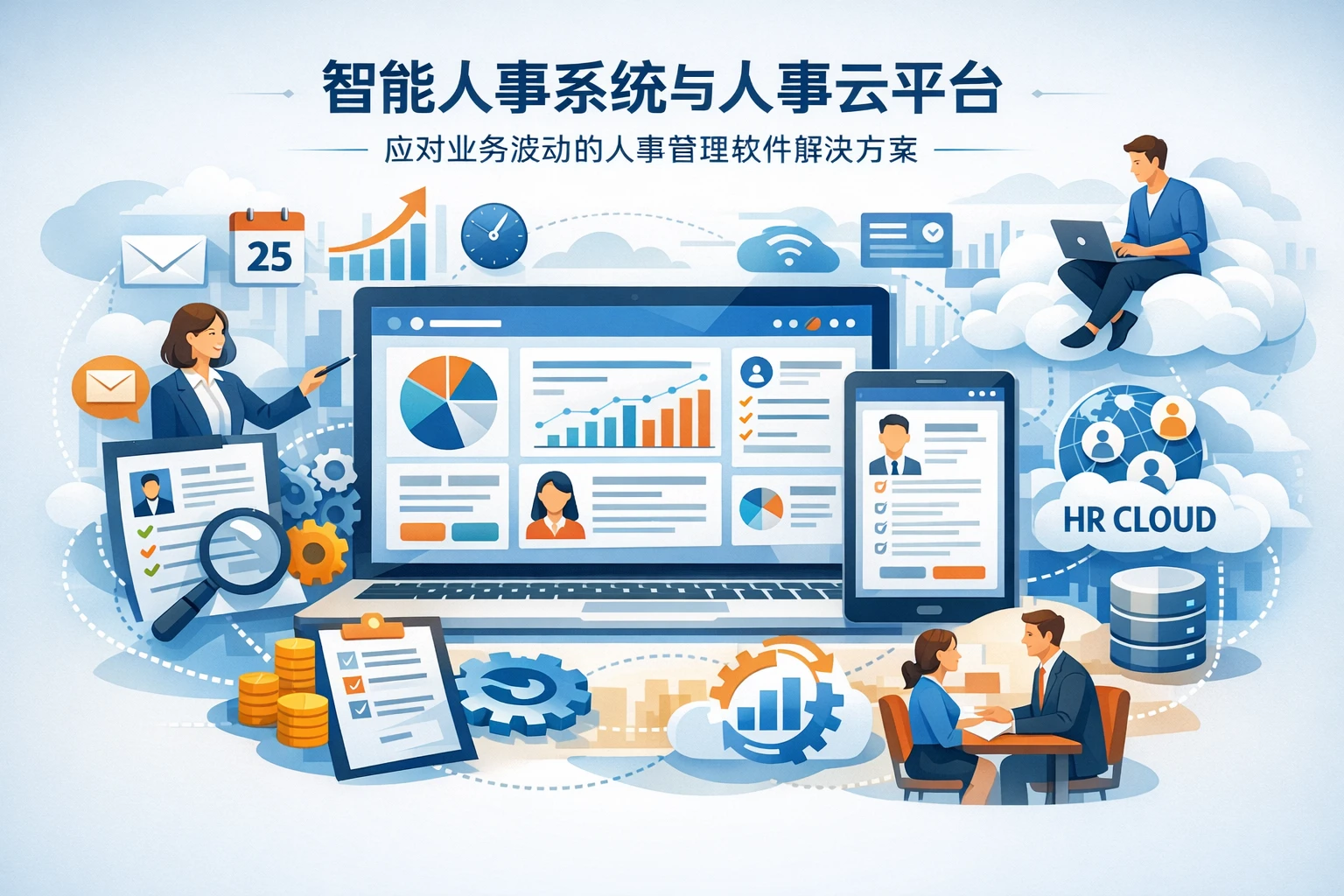 智能人事系统与人事云平台：应对业务波动的人事管理软件解决方案