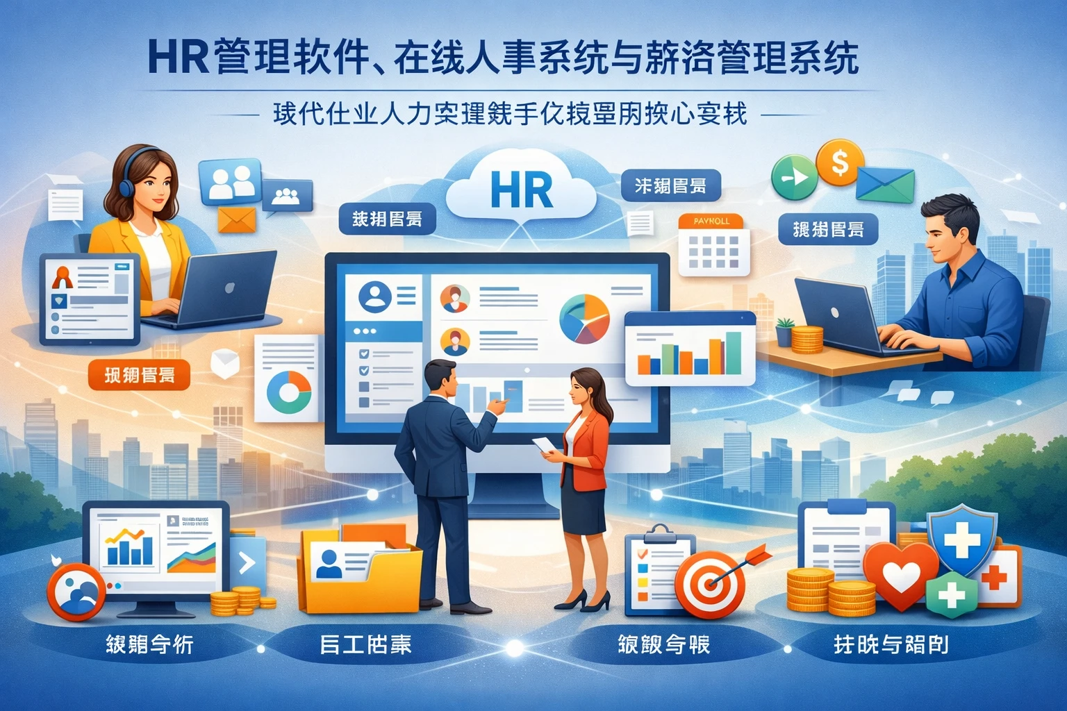 HR管理软件、在线人事系统与薪资管理系统：现代企业人力资源数字化转型的核心支柱