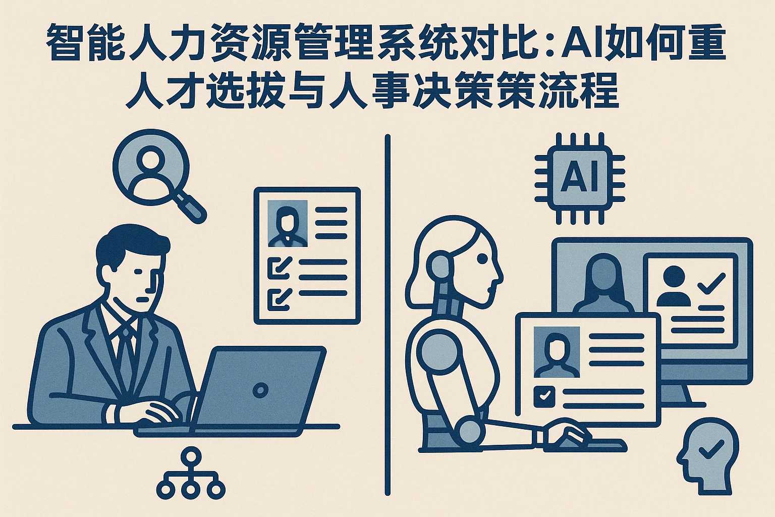 智能人力资源管理系统对比：AI如何重塑人才选拔与人事决策流程