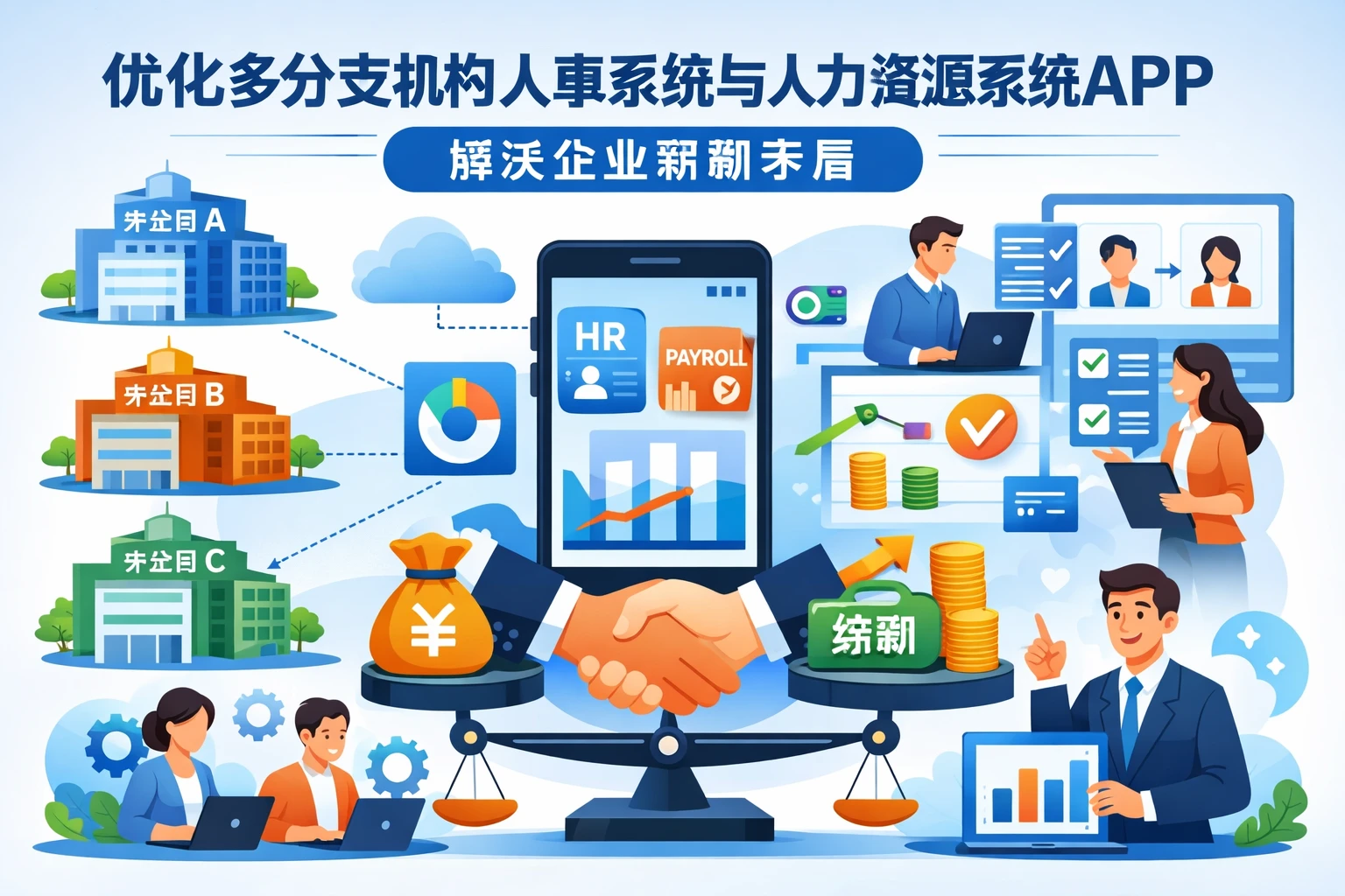 优化多分支机构人事系统与人力资源系统APP解决企业薪酬矛盾