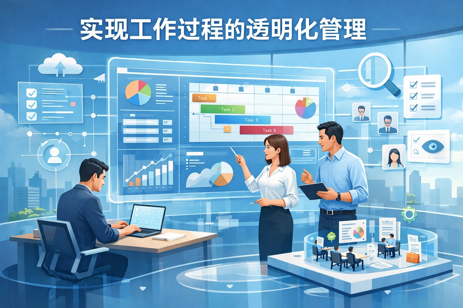 实现工作过程的透明化管理