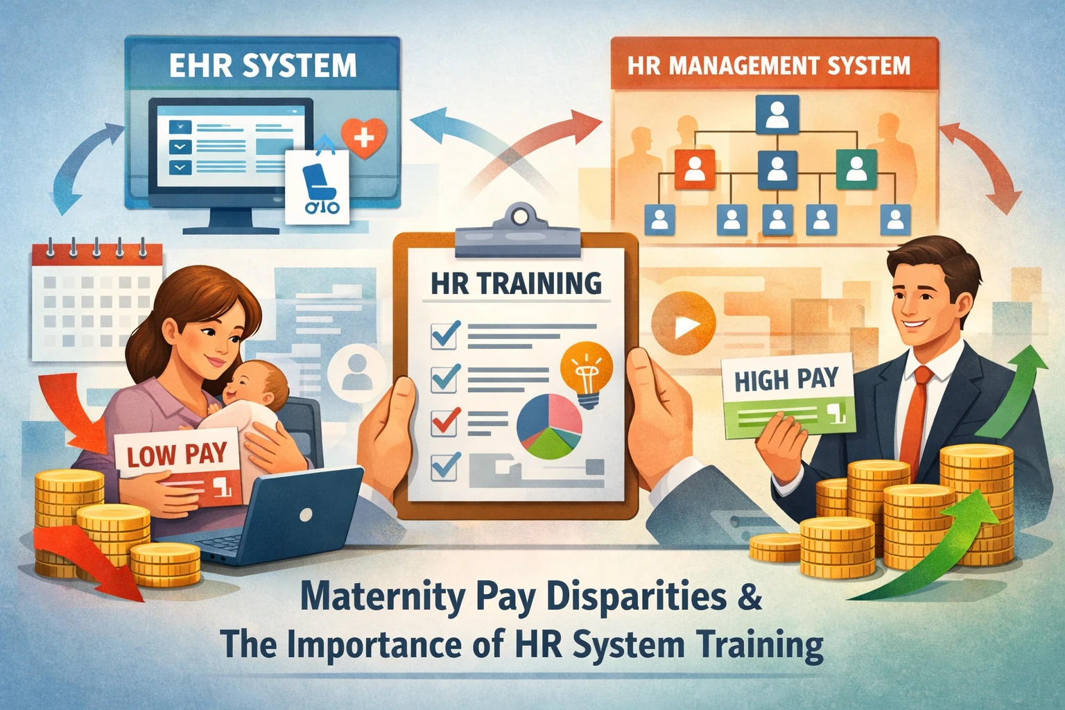 优化EHR系统与组织架构管理系统：从产假薪资差异看人事系统培训服务的重要性