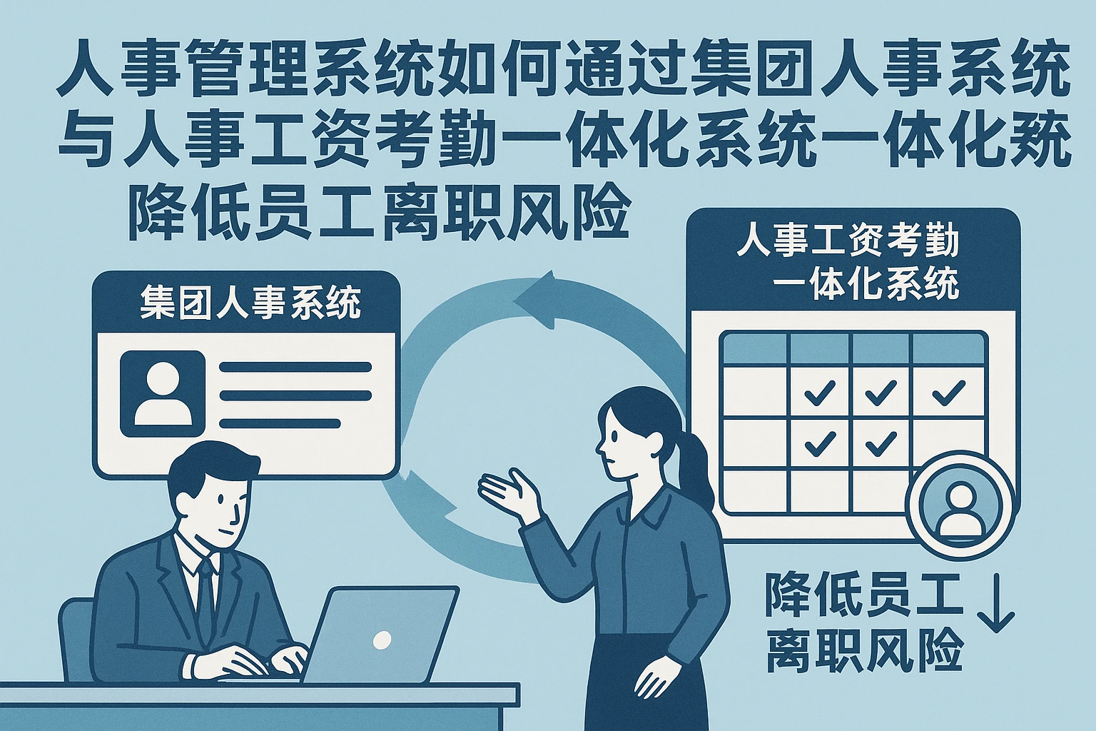 人事管理系统如何通过集团人事系统与人事工资考勤一体化系统降低员工离职风险