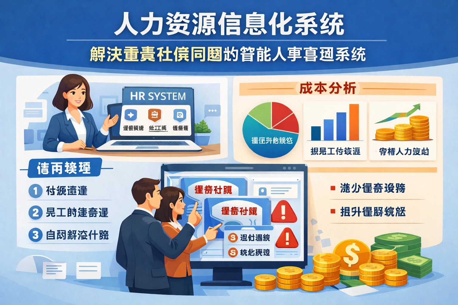 人力资源信息化系统：解决重复社保问题的智能人事管理系统使用教程与成本分析