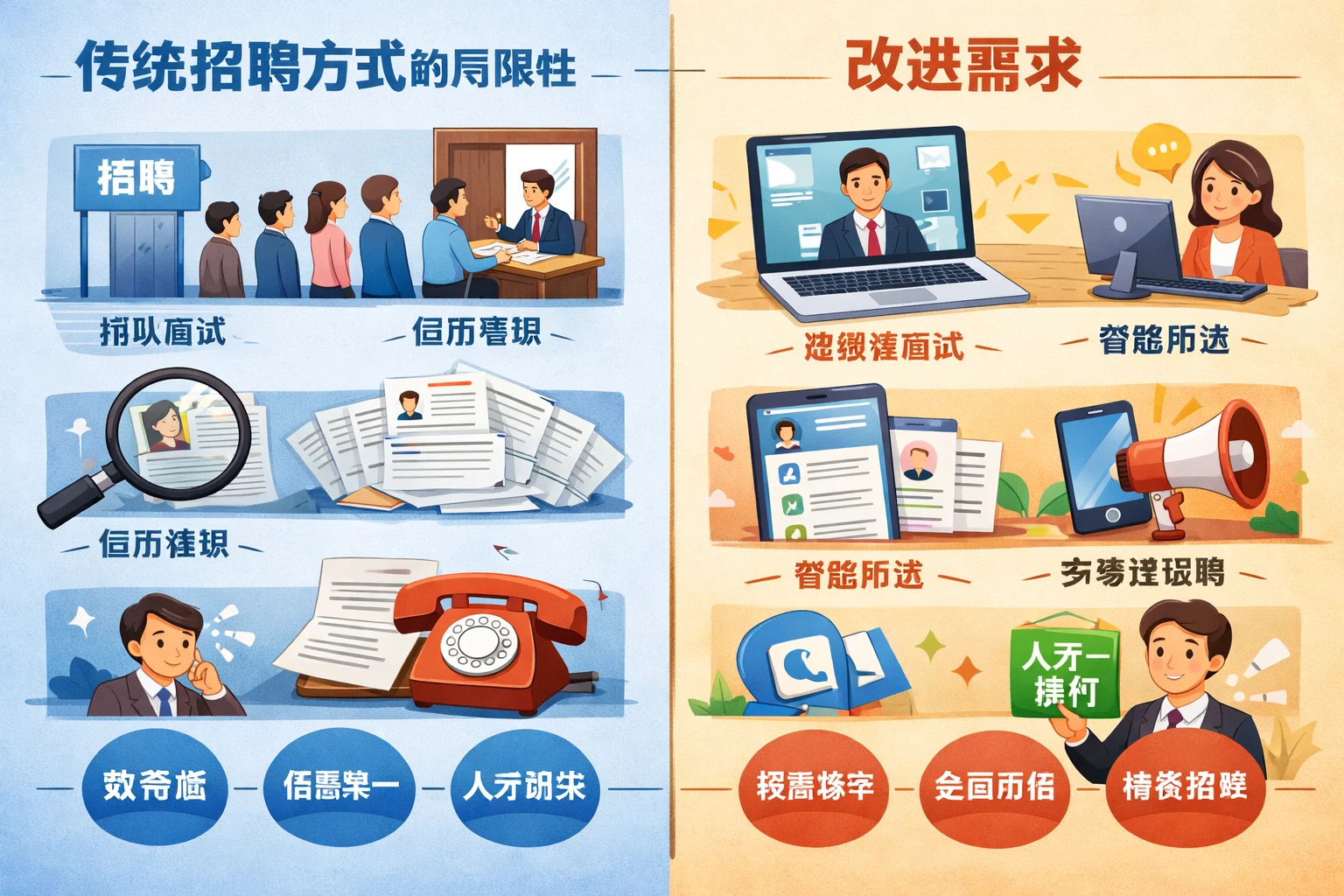 传统招聘方式的局限性及改进需求