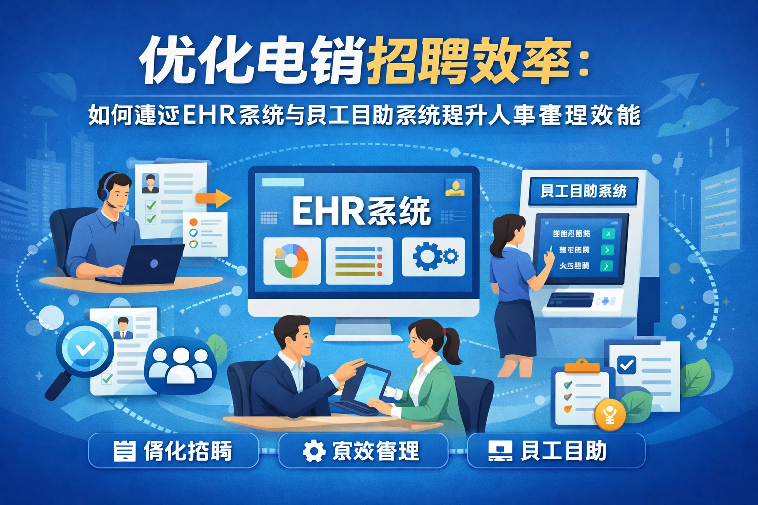 优化电销招聘效率：如何通过EHR系统与员工自助系统提升人事管理效能