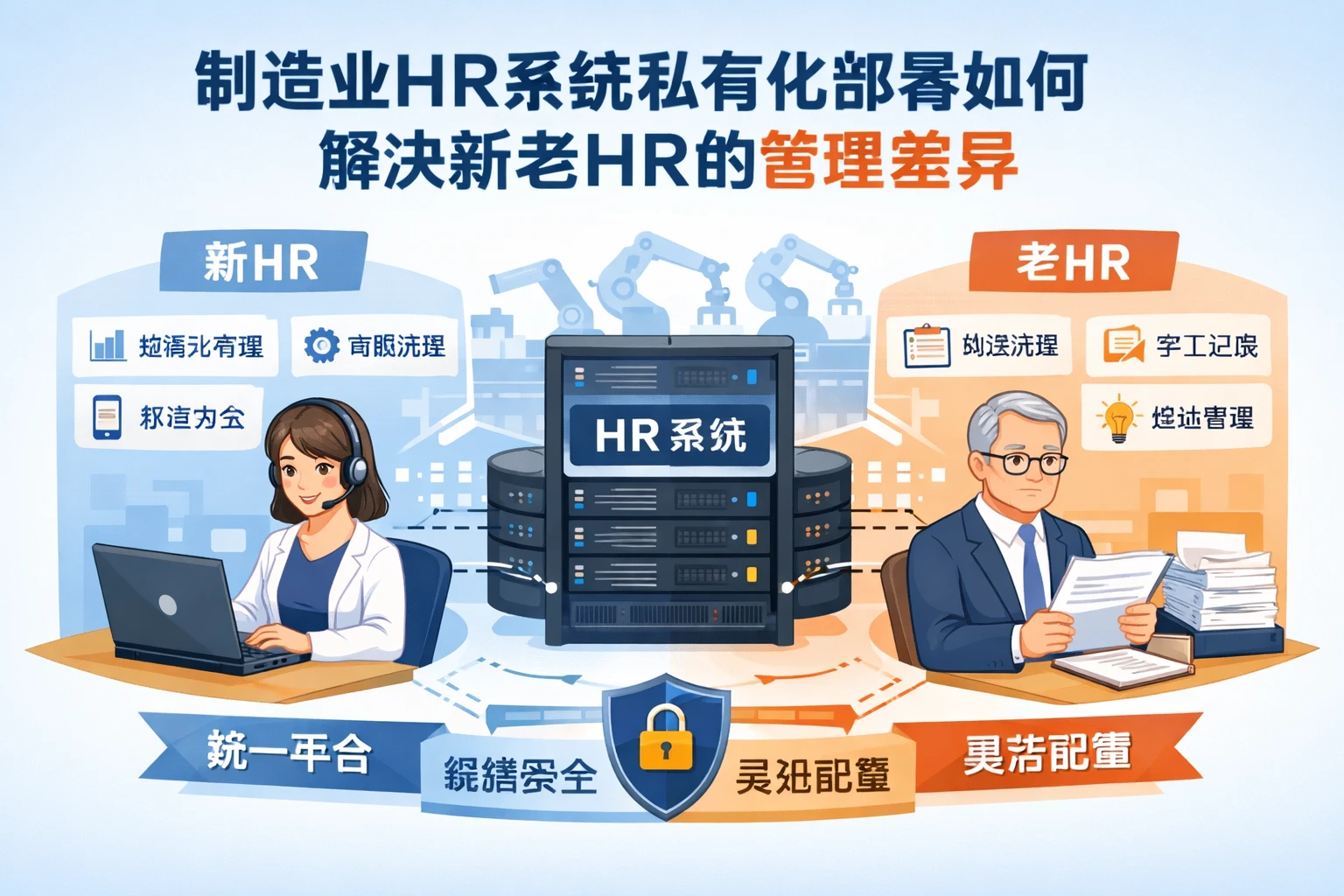 制造业HR系统私有化部署如何解决新老HR的管理差异