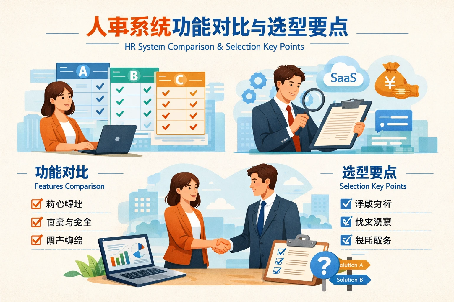 人事系统功能对比与选型要点