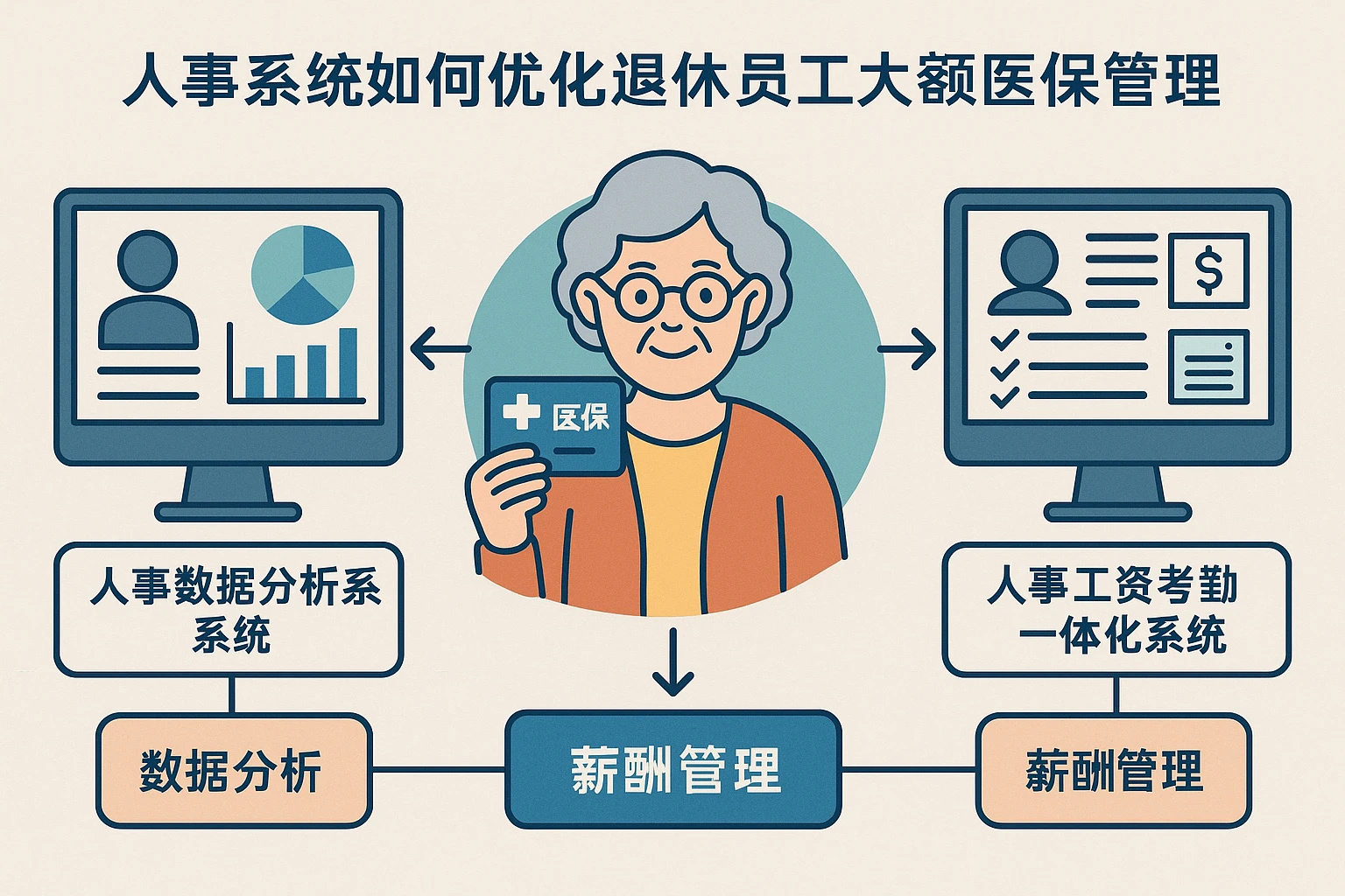 人事系统如何优化退休员工大额医保管理:人事数据分析系统与人事工资考勤一体化系统的关键作用