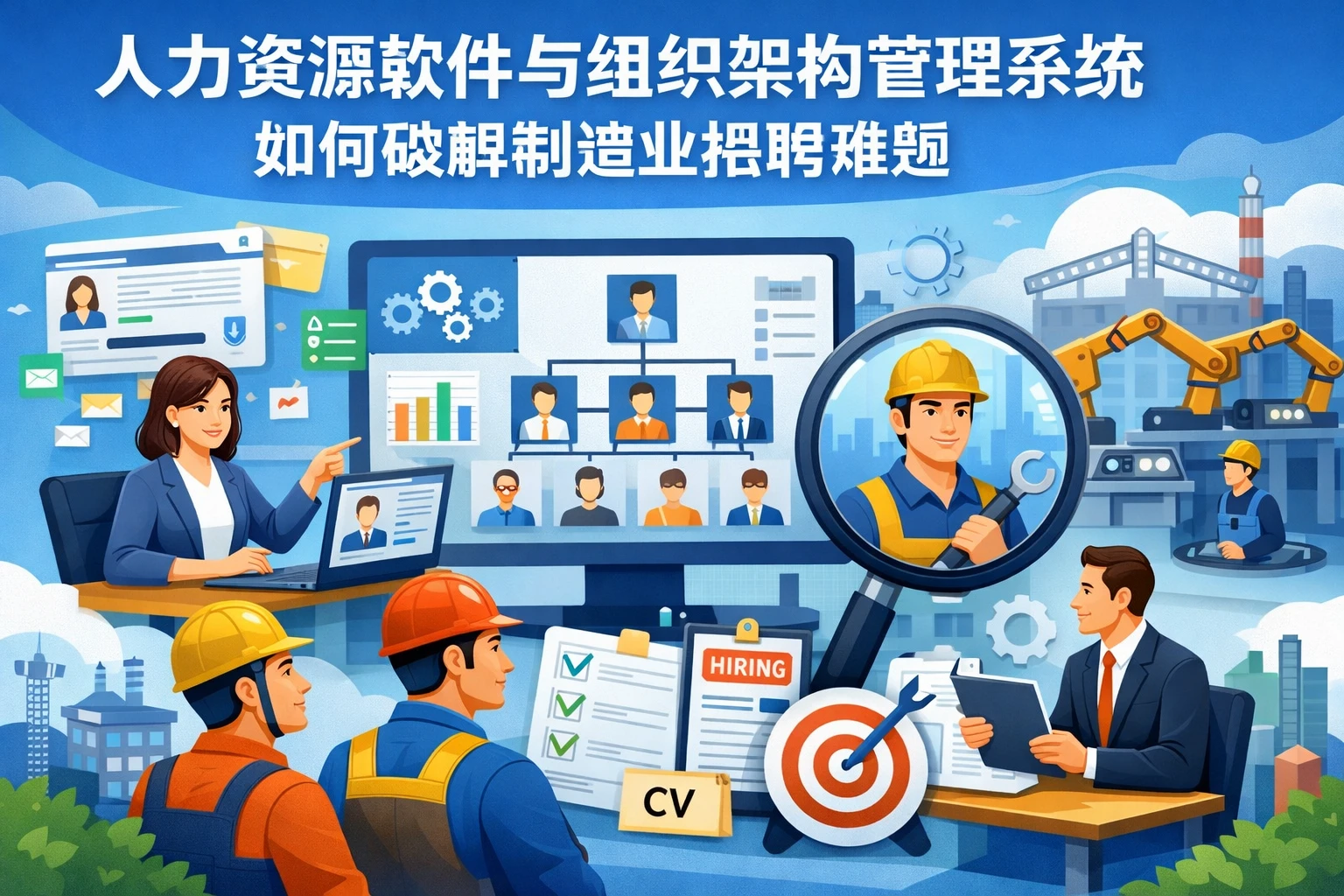 人力资源软件与组织架构管理系统如何破解制造业招聘难题