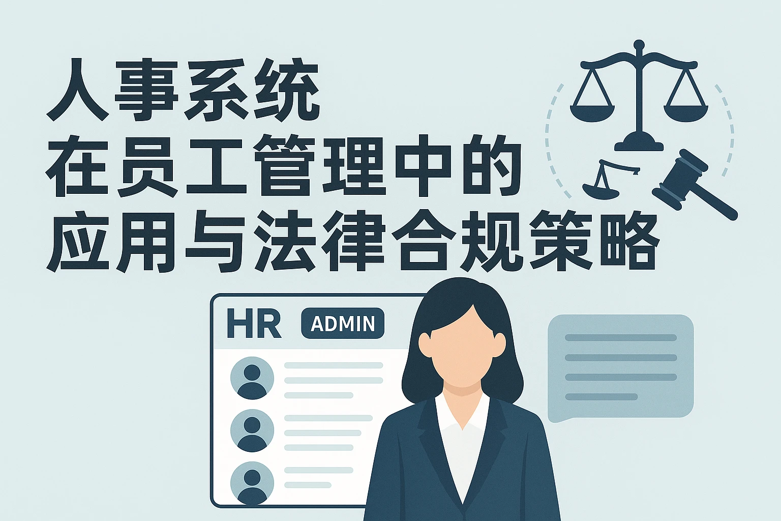 人事系统在员工管理中的应用与法律合规策略