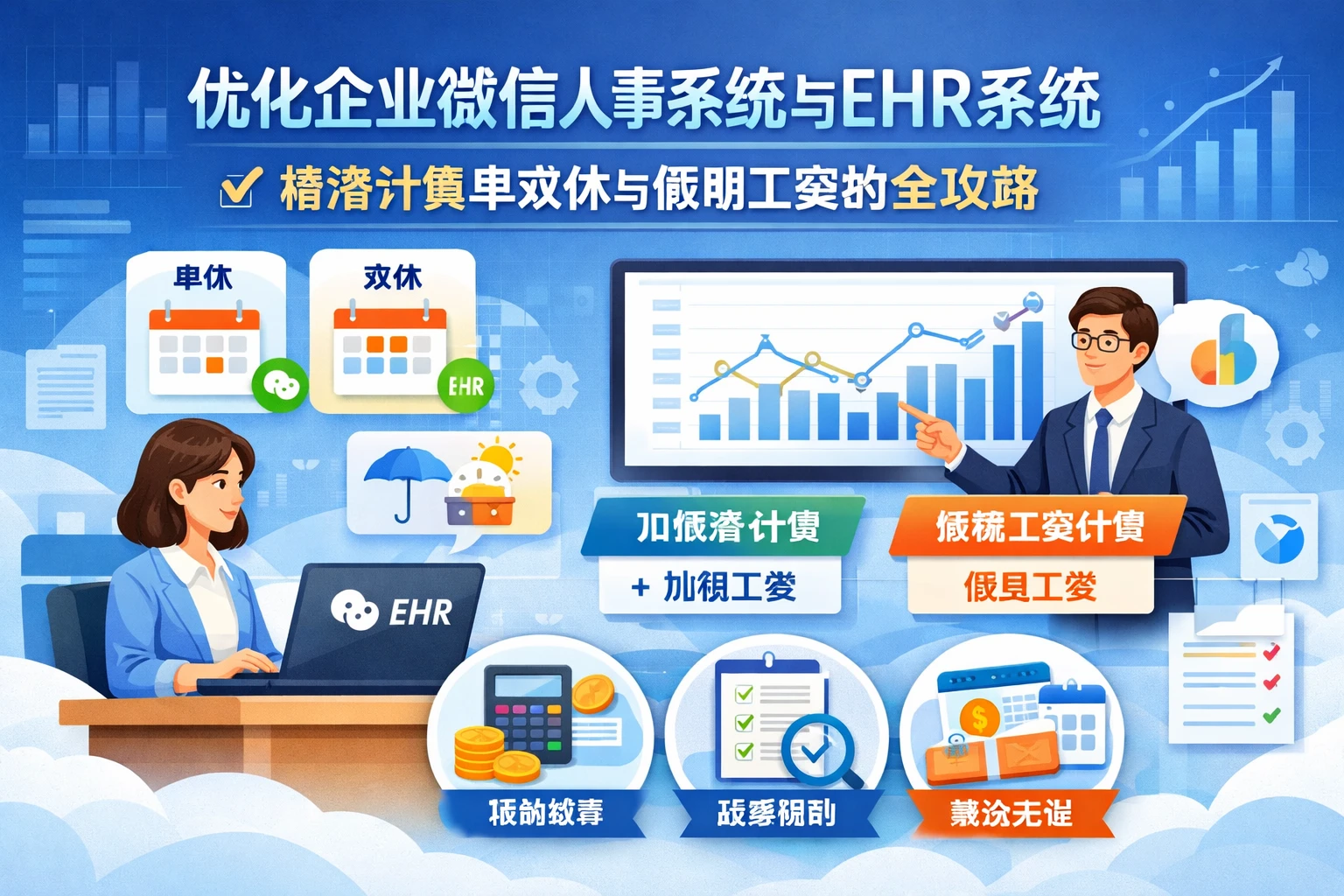 优化企业微信人事系统与EHR系统：精准计算单双休与假期工资的全攻略