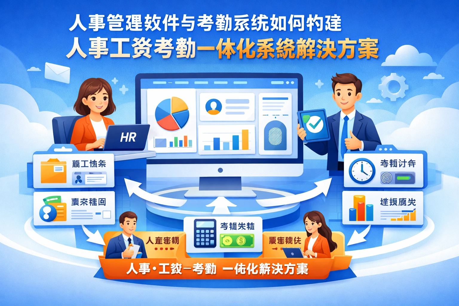 人事管理软件与考勤系统如何构建人事工资考勤一体化系统解决方案