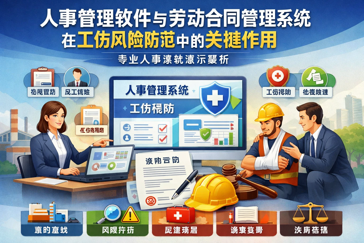 人事管理软件与劳动合同管理系统在工伤风险防范中的关键作用 - 专业人事系统演示解析