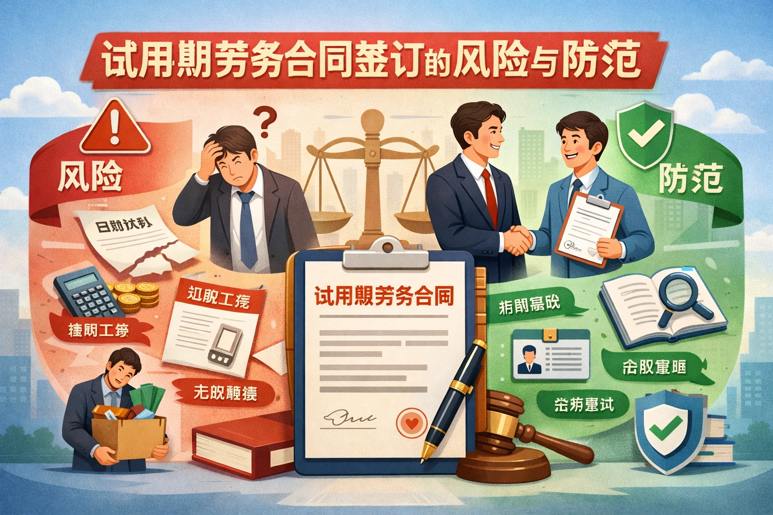 试用期劳务合同签订的风险与防范