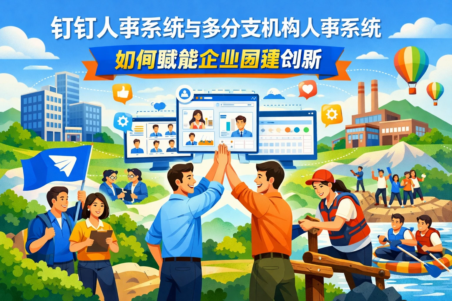 钉钉人事系统与多分支机构人事系统如何赋能企业团建创新