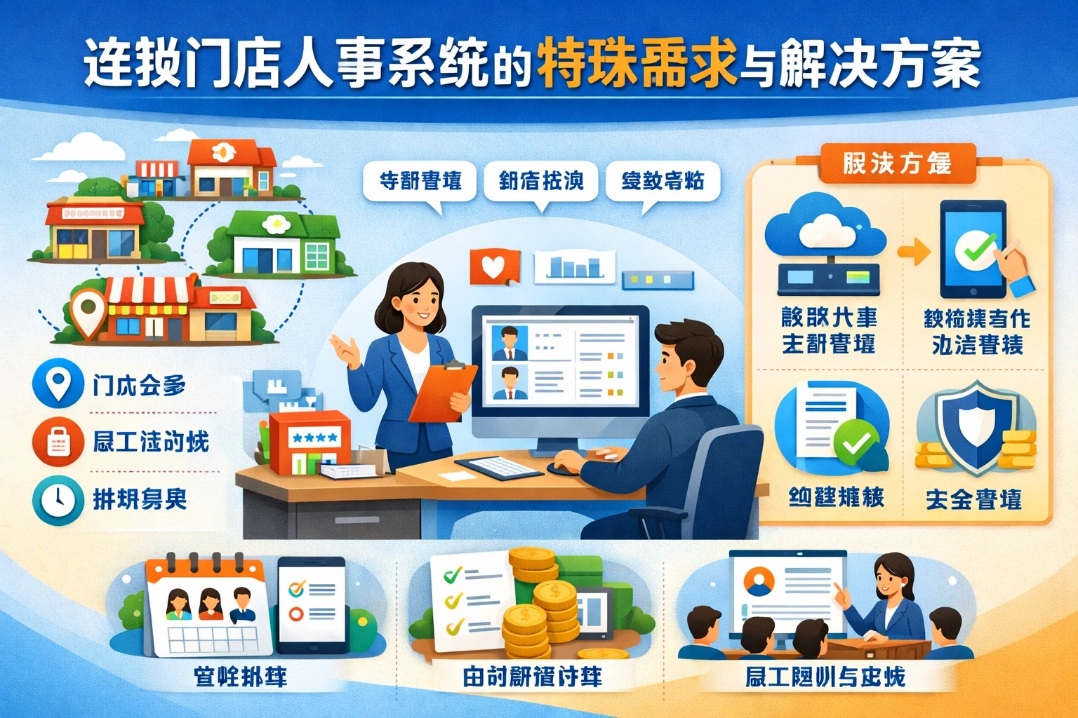 连锁门店人事系统的特殊需求与解决方案