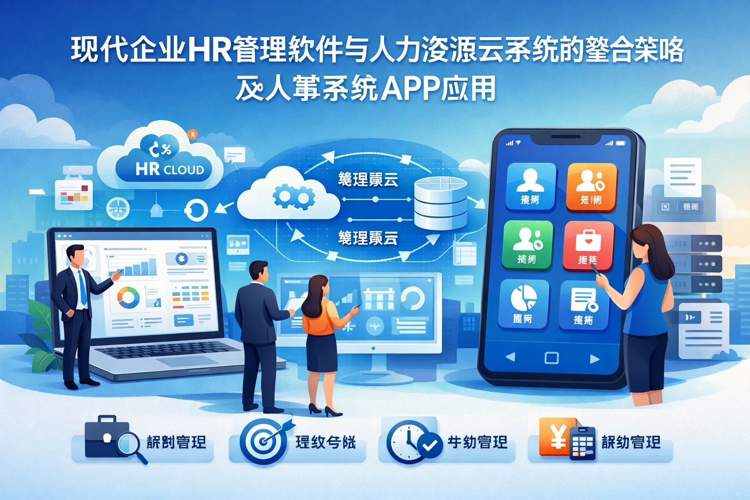 现代企业HR管理软件与人力资源云系统的整合策略及人事系统APP应用