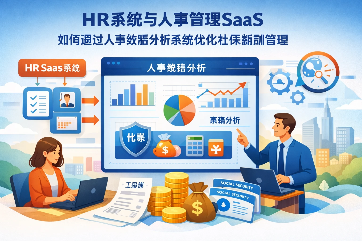 HR系统与人事管理SaaS如何通过人事数据分析系统优化社保薪酬管理