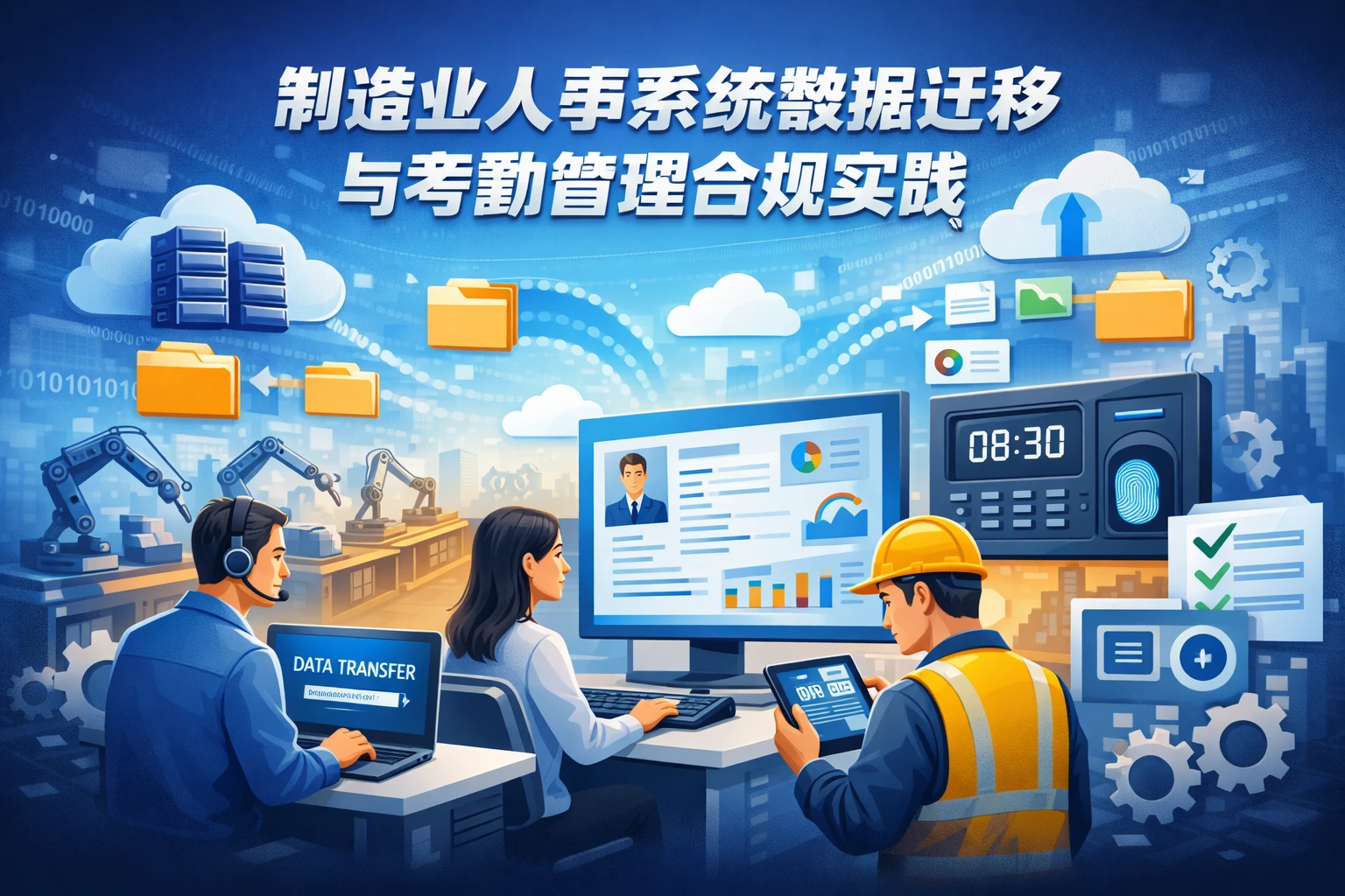制造业人事系统数据迁移与考勤管理合规实践