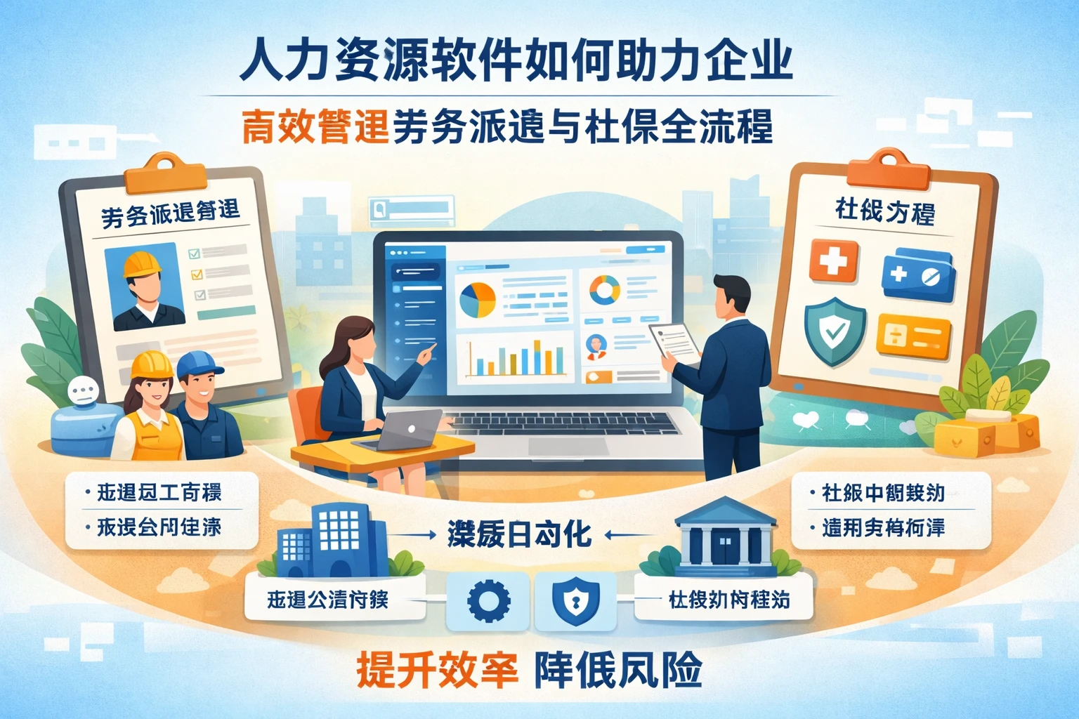 人力资源软件如何助力企业高效管理劳务派遣与社保全流程