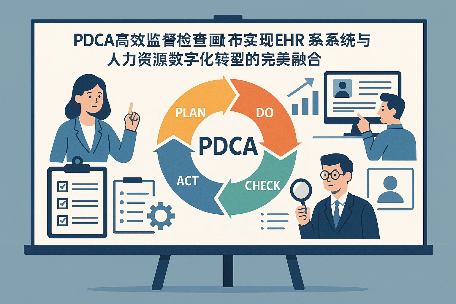 运用PDCA高效监督检查画布实现EHR系统与人力资源数字化转型的完美融合