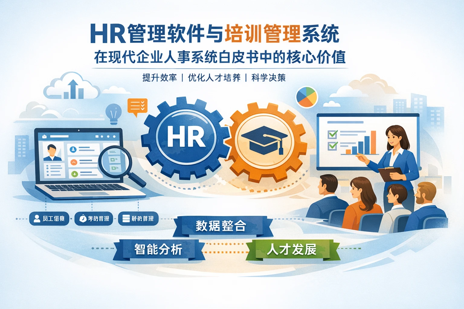 HR管理软件与培训管理系统在现代企业人事系统白皮书中的核心价值