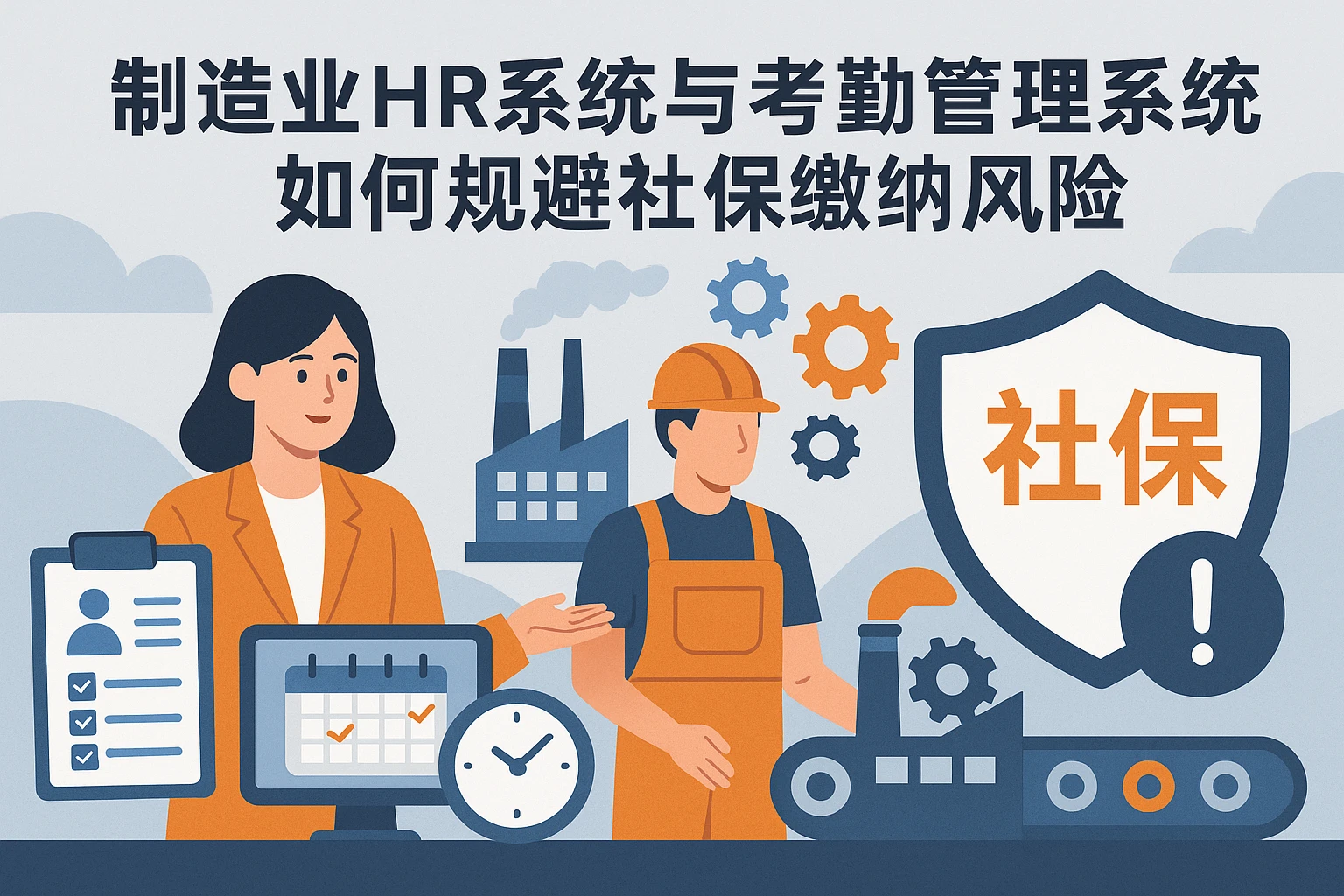 制造业HR系统与考勤管理系统如何规避社保缴纳风险