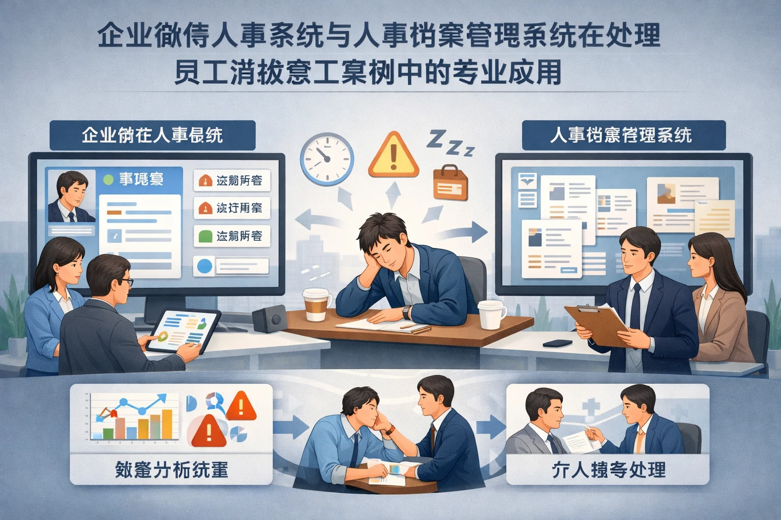 企业微信人事系统与人事档案管理系统在处理员工消极怠工案例中的专业应用