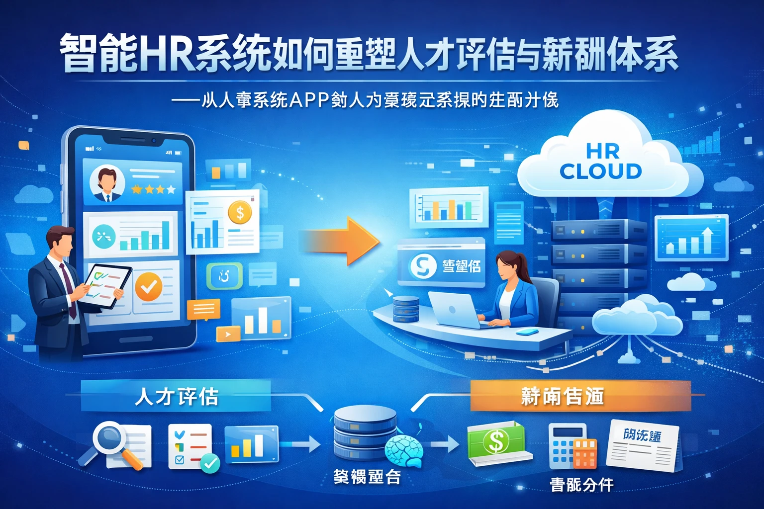 智能HR系统如何重塑人才评估与薪酬体系——从人事系统APP到人力资源云系统的全面升级