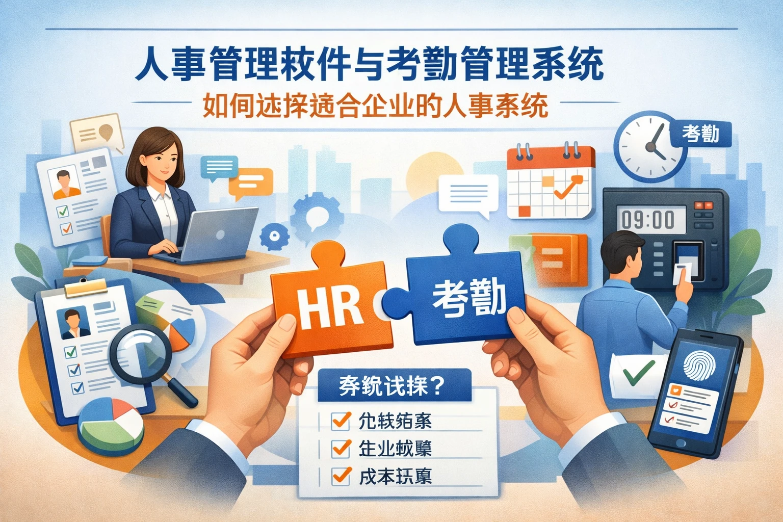 人事管理软件与考勤管理系统：如何选择适合企业的人事系统