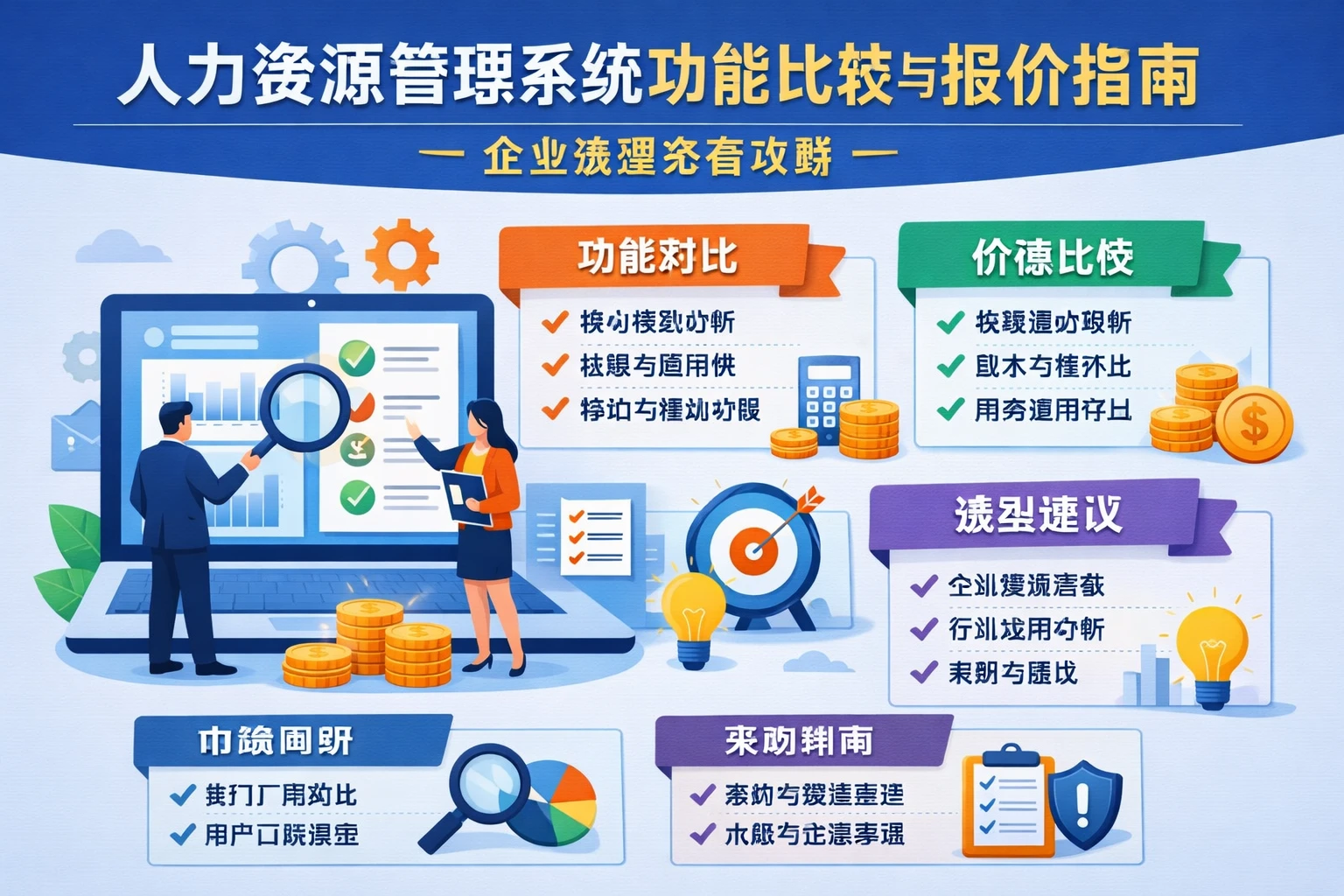人力资源管理系统功能比较与报价指南：企业选型必备攻略