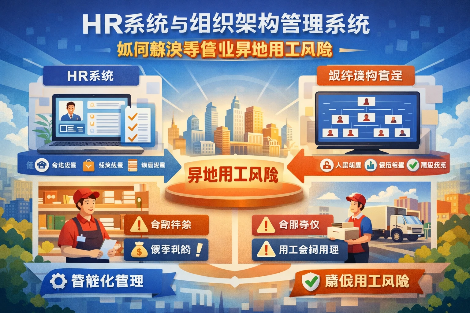 HR系统与组织架构管理系统如何解决零售业异地用工风险