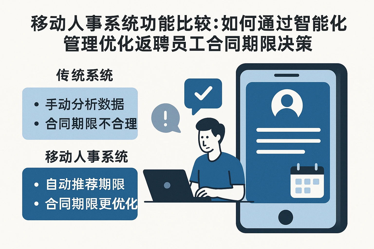 移动人事系统功能比较：如何通过智能化管理优化返聘员工合同期限决策