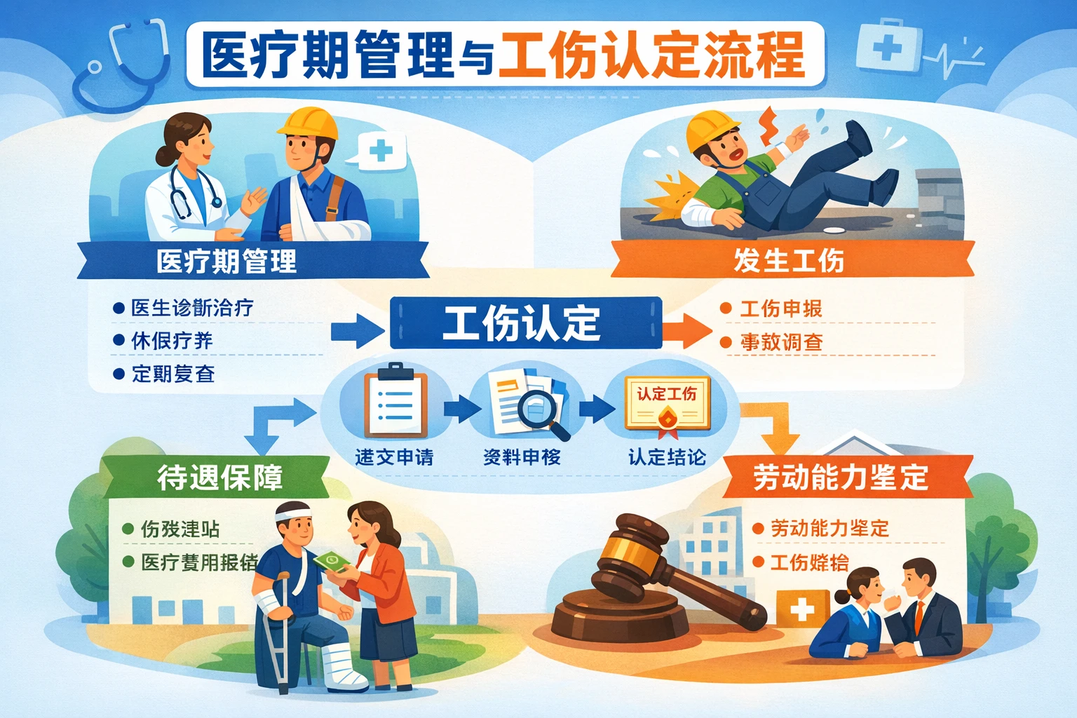 医疗期管理与工伤认定流程