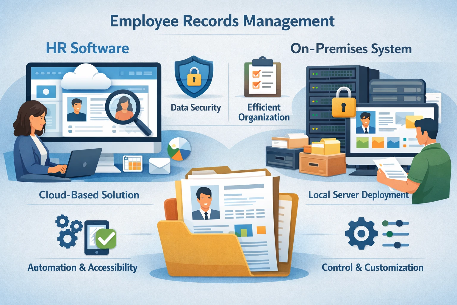 人力资源软件与本地部署人事系统在员工档案管理中的关键作用