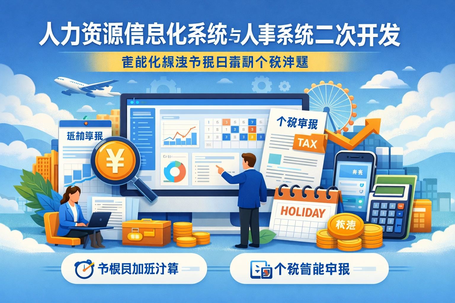人力资源信息化系统与人事系统二次开发：智能化解决节假日薪酬个税难题