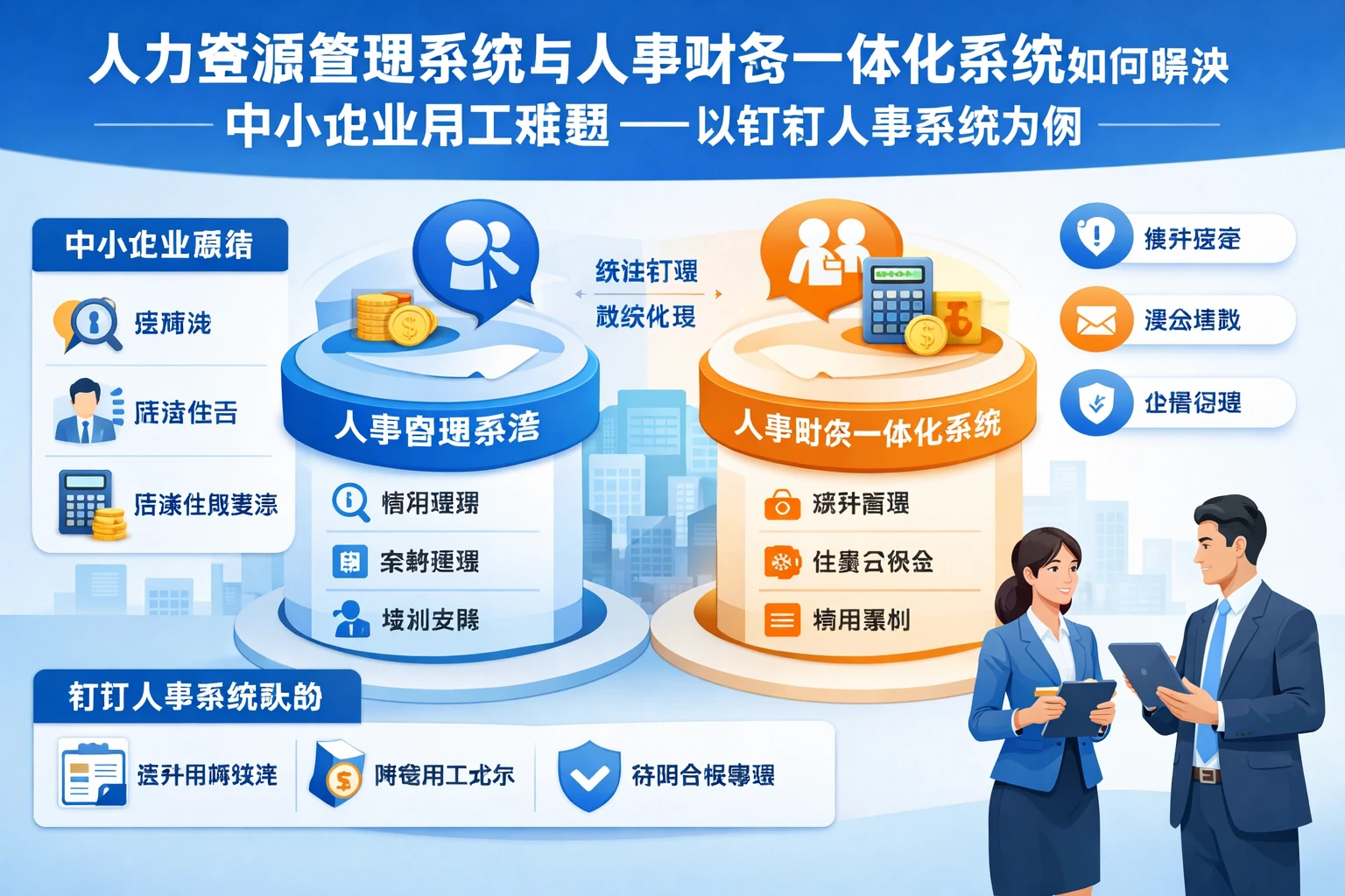 人力资源管理系统与人事财务一体化系统如何解决中小企业用工难题——以钉钉人事系统为例