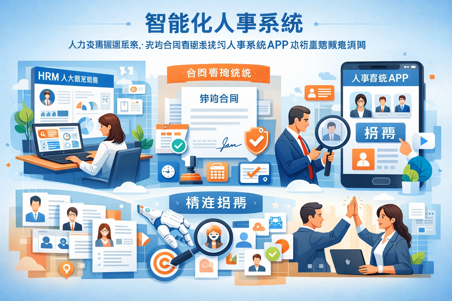 智能化人事系统：人力资源管理系统、劳动合同管理系统与人事系统APP如何重塑精准招聘