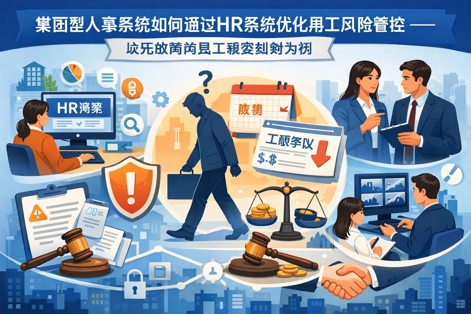 集团型人事系统如何通过HR系统优化用工风险管控——以无故离岗员工薪资纠纷为例
