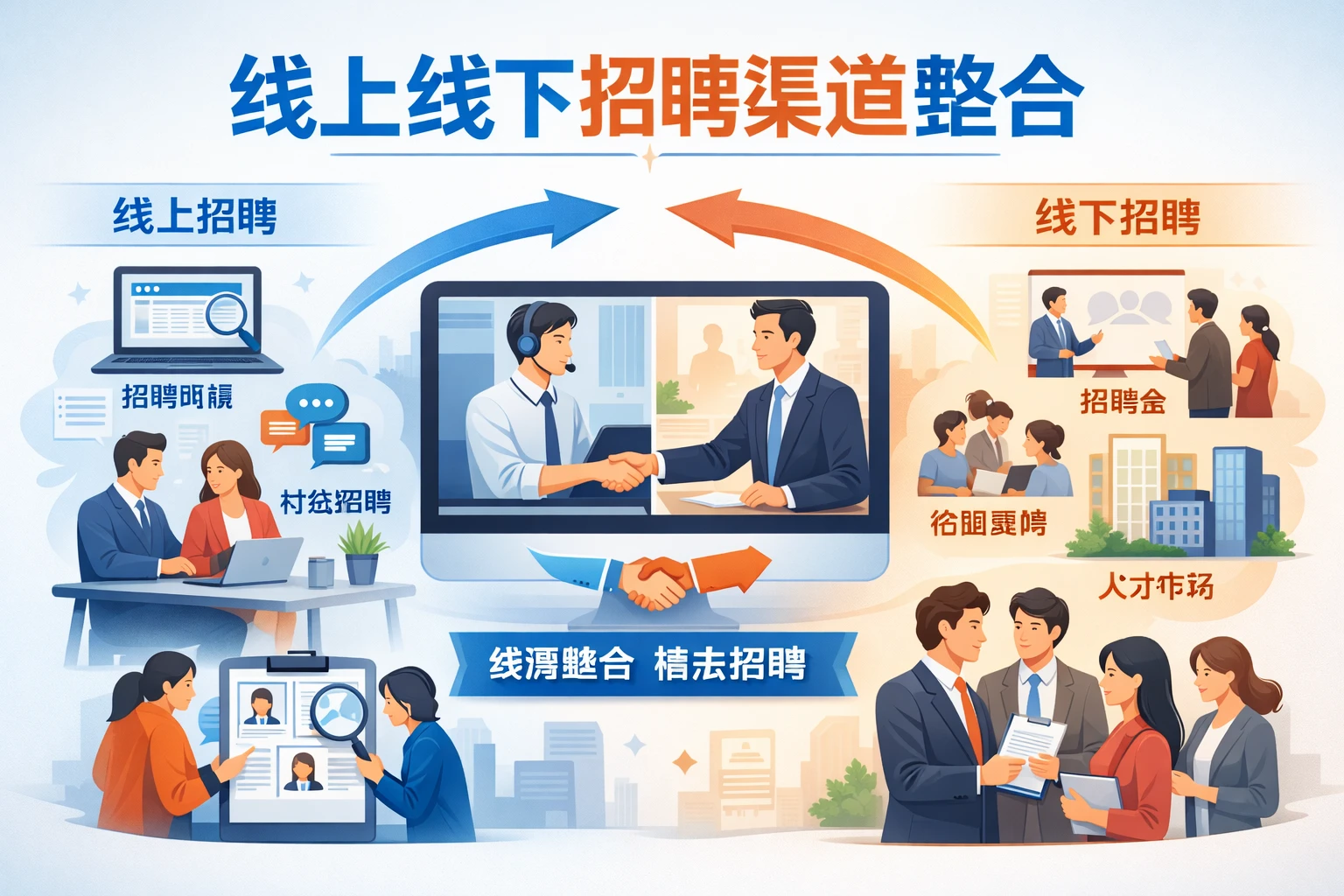 线上线下招聘渠道整合