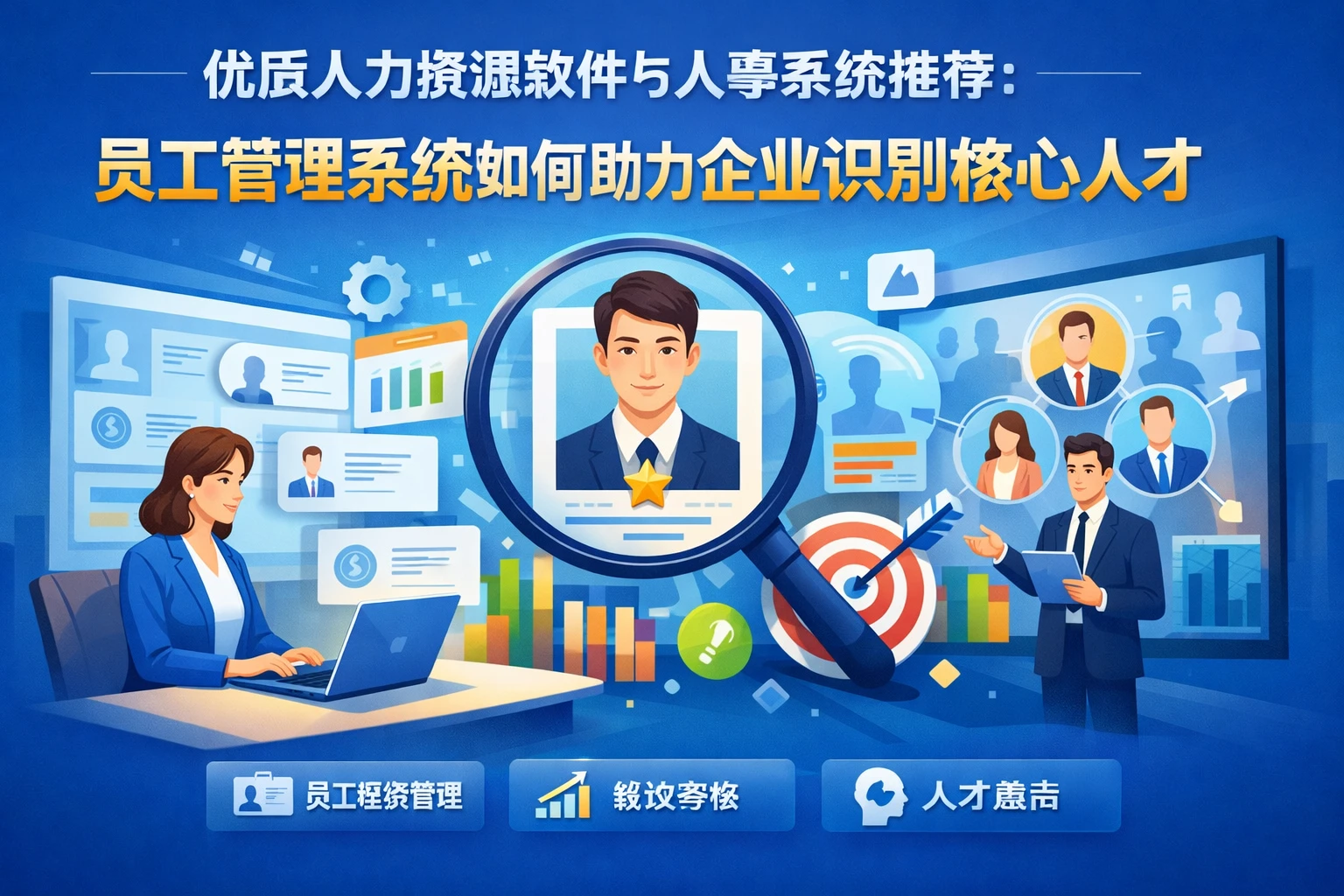 优质人力资源软件与人事系统推荐：员工管理系统如何助力企业识别核心人才