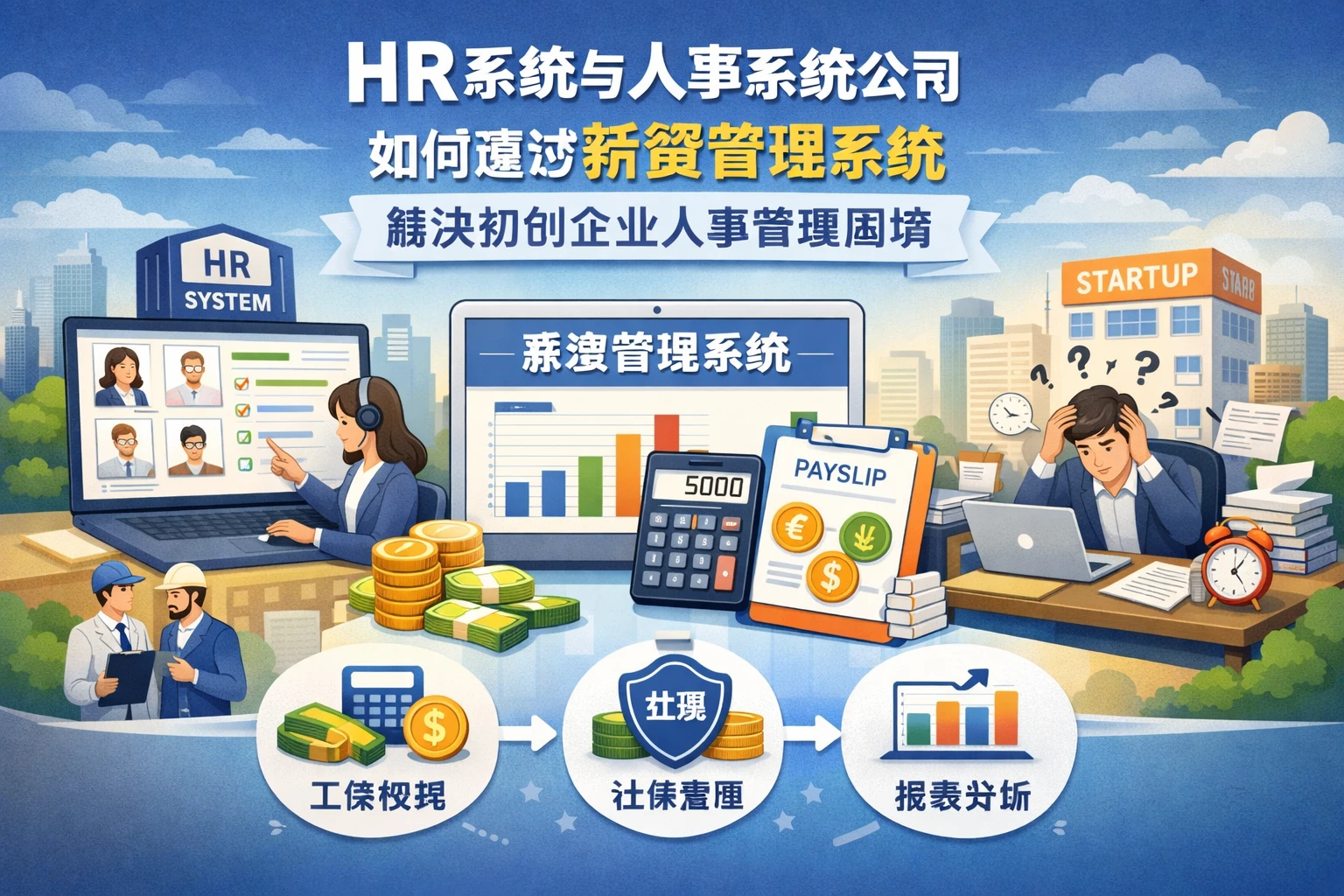 HR系统与人事系统公司如何通过薪资管理系统解决初创企业人事管理困境