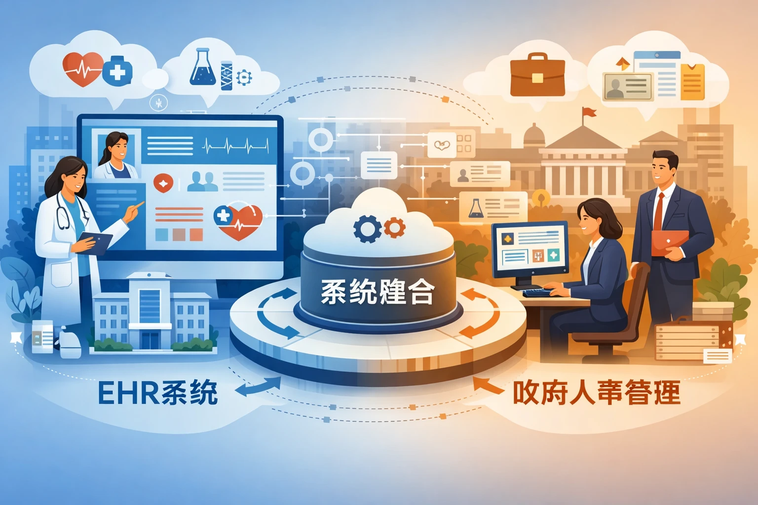 现代EHR系统与政府人事管理系统的整合发展